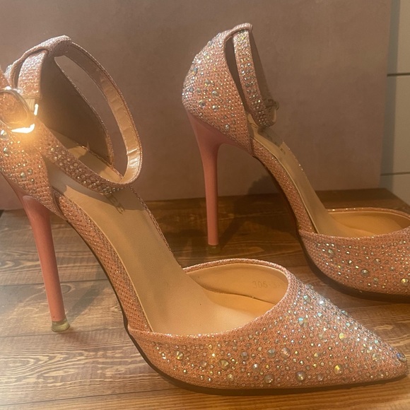 Pink Rhinestone Heels - Picture 6 of 6